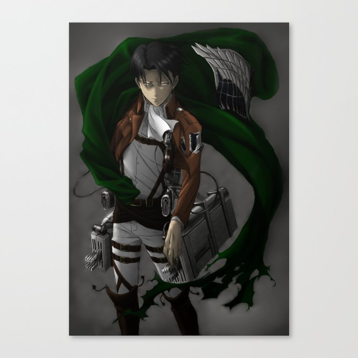 Levi Attack On Titan Shingeki No Kyojin Canvas Print By Toloua