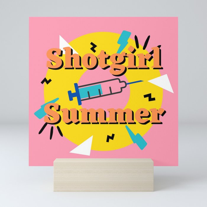 Shotgirl Summer - 90s retro vibe Mini Art Print
