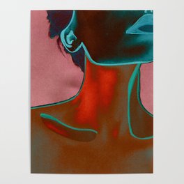 Neon Woman Poster