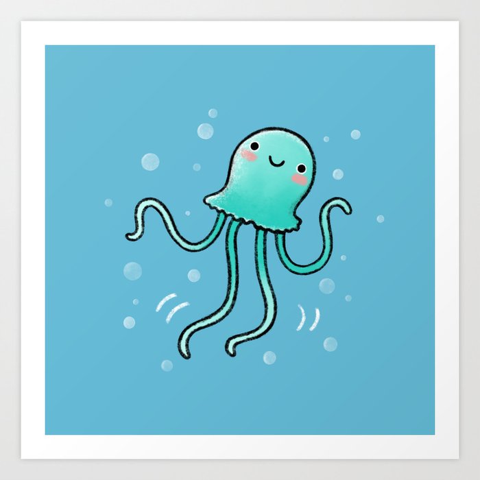 Dancing Jellyfish Art Print