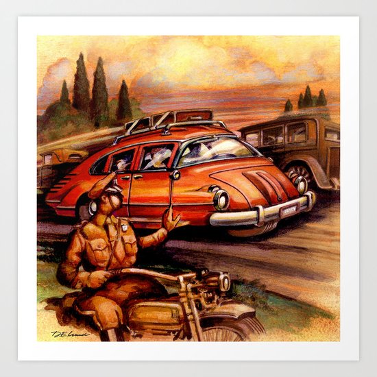Tri -Wheel Art Print