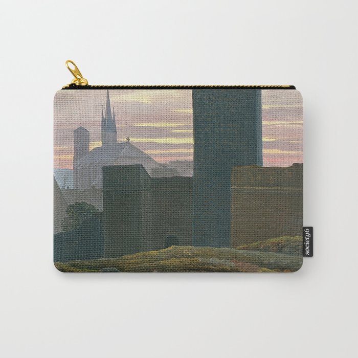 The Imperial Castle in Eger - Carl Gustav Carus  Carry-All Pouch