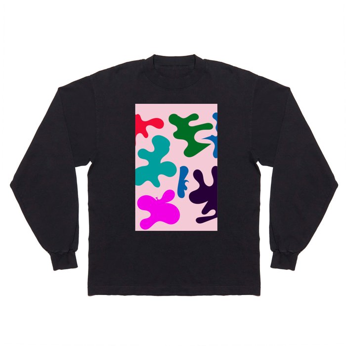 10 Henri Matisse Inspired 220527 Abstract Shapes Organic Valourine Original Long Sleeve T Shirt