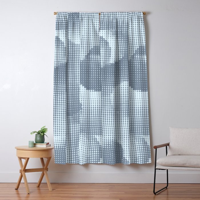 Lunar Space Abstract Geometric Minimalism Blackout Curtain By Jacob Sternberg