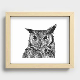 Great Horned Owl Recessed Framed Print