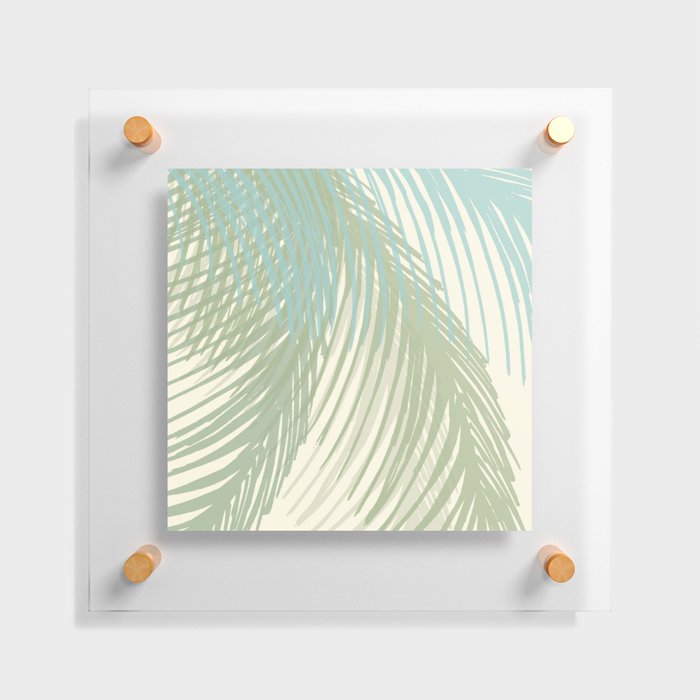 Calm Coastal Palms Floating Acrylic Print
