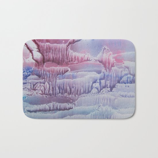 blue underwater world 1 Bath Mat