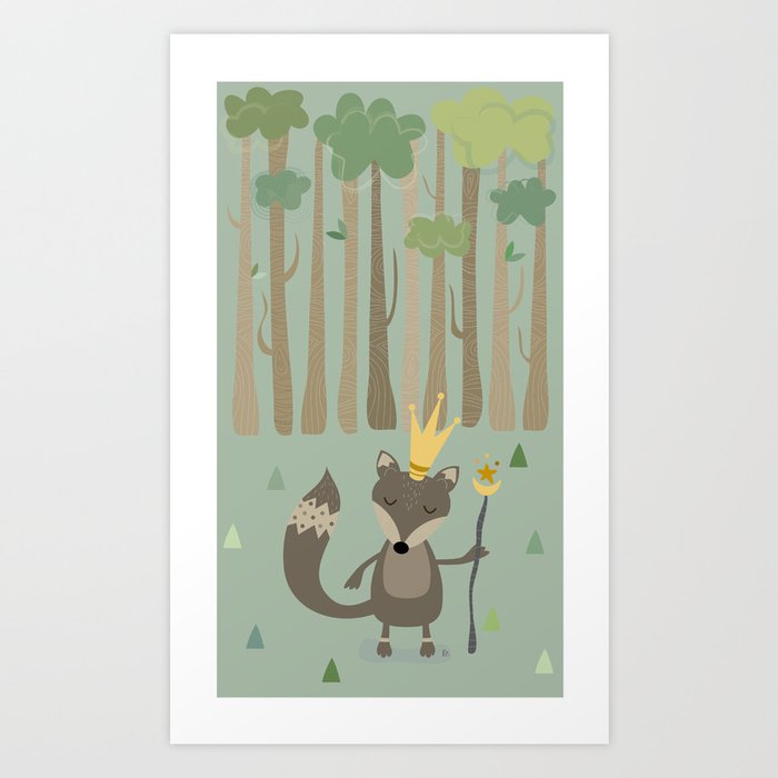 The King of the Woods Art Print