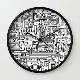 Circuit Board Wall Clock