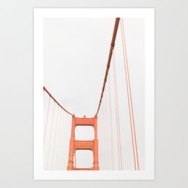 On the Golden Gate Bridge Art Print