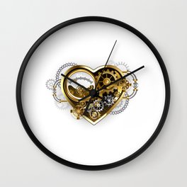 Steampunk Heart with a Manometer Wall Clock