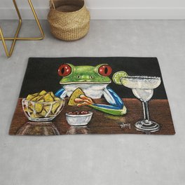 "Margarita" - Frogs After Five" collection Area & Throw Rug
