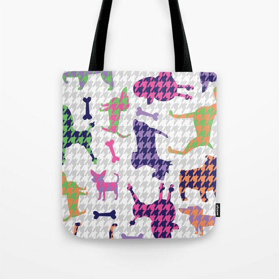 Houndstooth Hounds Tote Bag