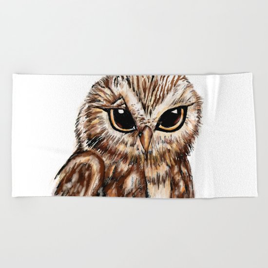 Wise 'Ole Owl Beach Towel