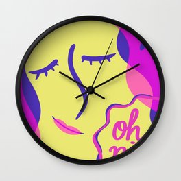 Risography Modern Girl Wall Clock