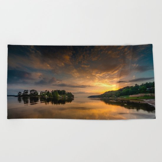 Serenity by dawn Beach Towel