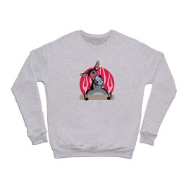 donkey, love donkeys, funny donkey Crewneck Sweatshirt