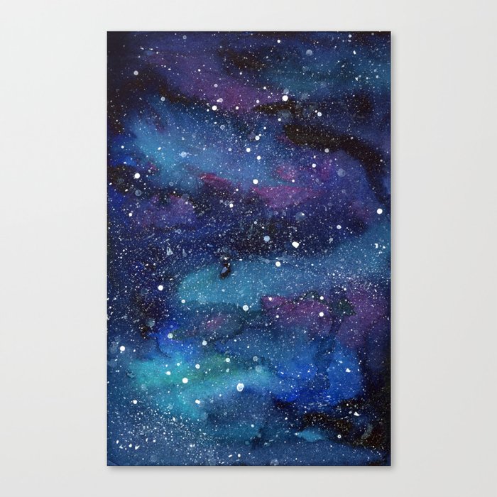 Galaxy Space Painting Stars Cosmic Universe Nebula Art Canvas