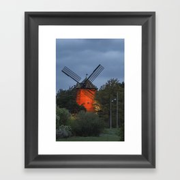 Stockholm windmill Framed Art Print