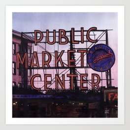 Pike Place Market Art Print