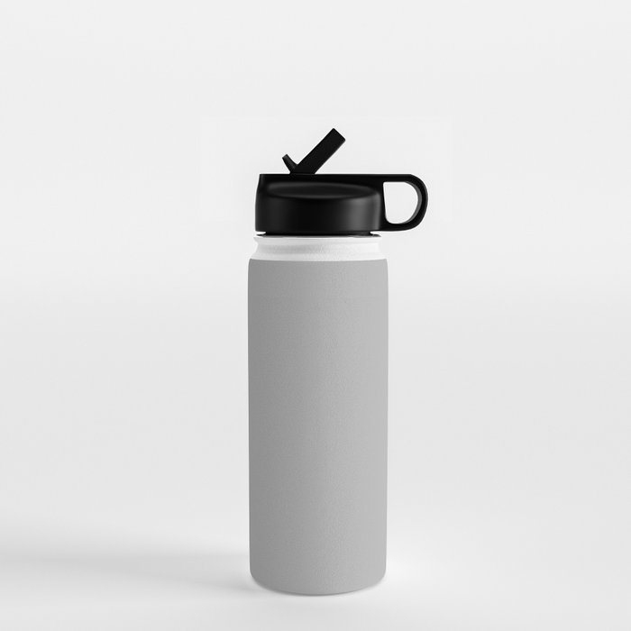 Solid Color Gray Simplicity Water Bottle by Simply Chic by 2sweet4words  Designs