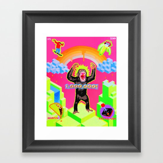 "APE ESCAPE" Framed Art Print