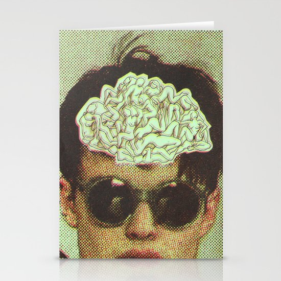 the human brain Stationery Cards