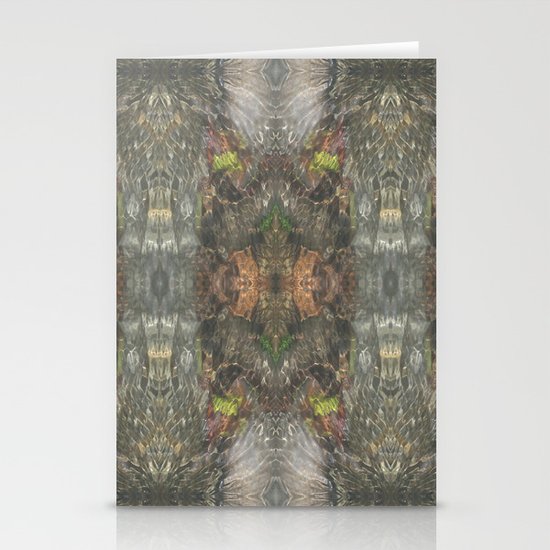 Natural Mosaic Collage 4 Stationery Cards