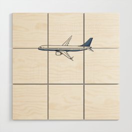 Airplane Pilot Plane Aircraft Flyer Flying Wood Wall Art