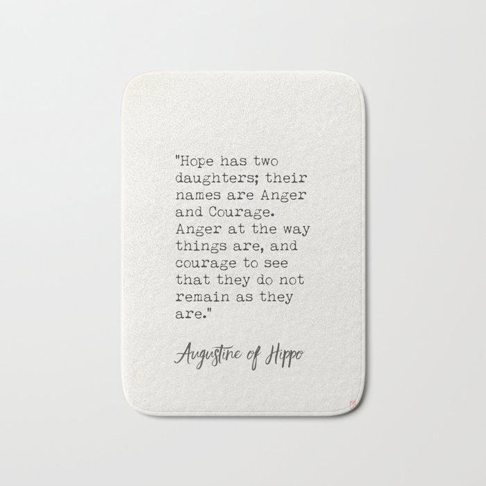 Augustine of Hippo quote Bath Mat