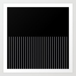 Black and white stripes Art Print