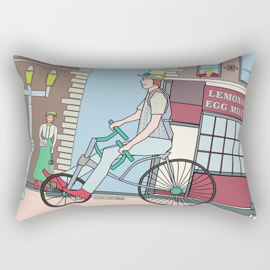 Steampunk Stovepipe Hat Biker Rectangular Pillow