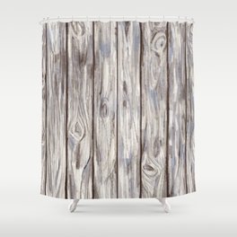 Porch Wood Shower Curtain