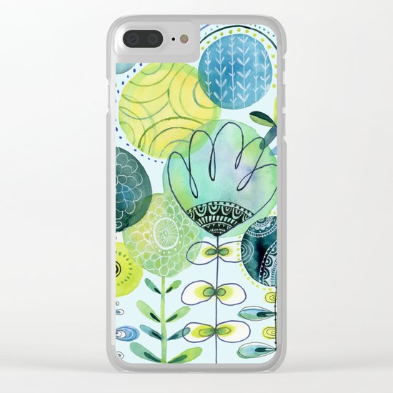 Spring Blooms Clear iPhone Case