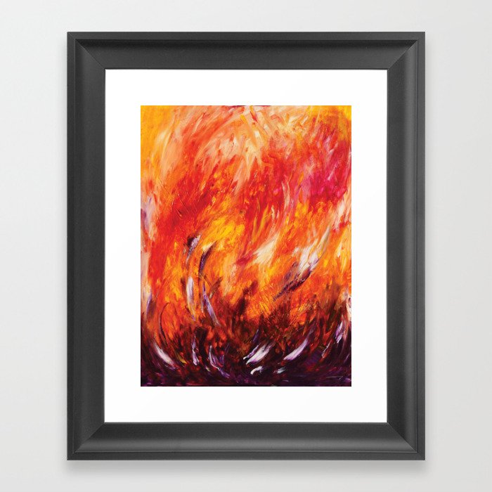 Flash point Framed Art Print