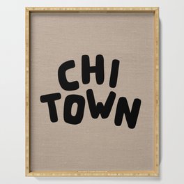 Chi Town Linen Brown Serving Tray