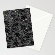 Black Kitten Faces Stationery Cards