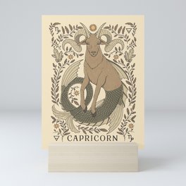Capricorn, The Goat Mini Art Print