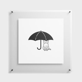 Cat & Umbrella / Type D Floating Acrylic Print