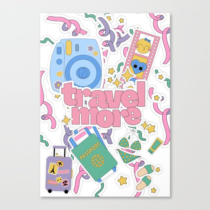 TRAVEL MORE Canvas Print