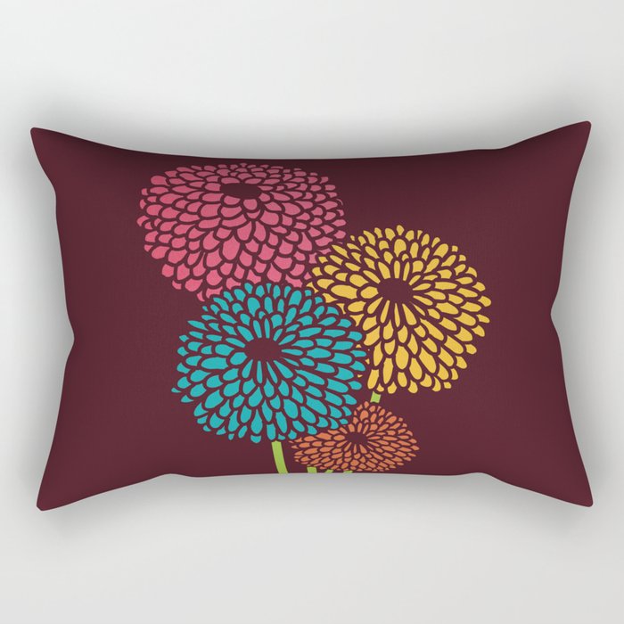 Still Life Chrysanthemum Rectangular Pillow