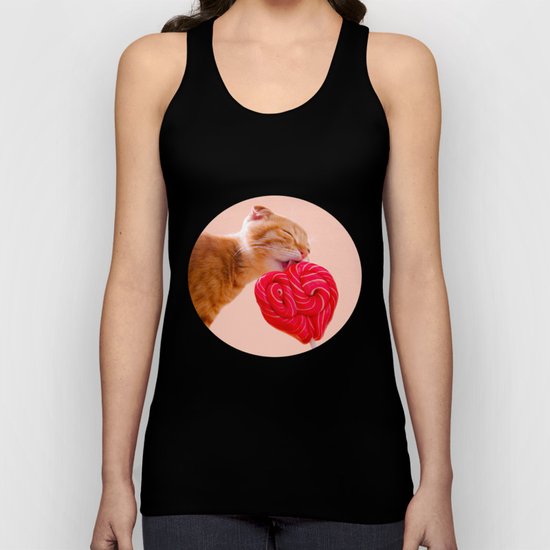 candy cat Unisex Tank Top
