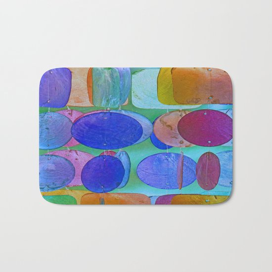Circles & Squares Pattern I Bath Mat