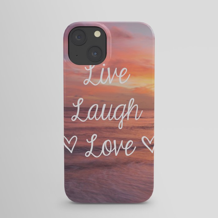Live Laugh Love - Beach iPhone Case
