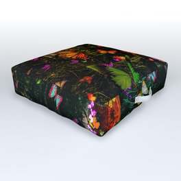 Last of the Forest Flowers Outdoor Floor Cushion