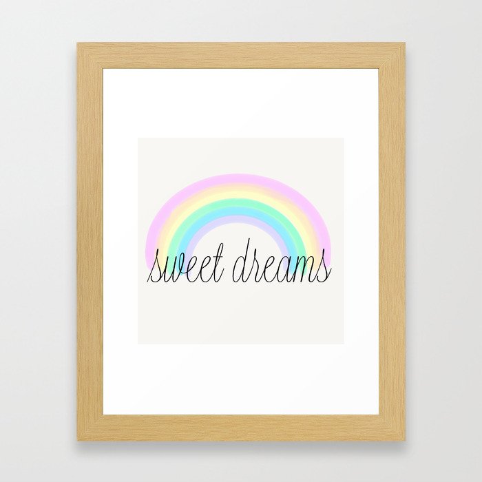 sweet dreams Framed Art Print