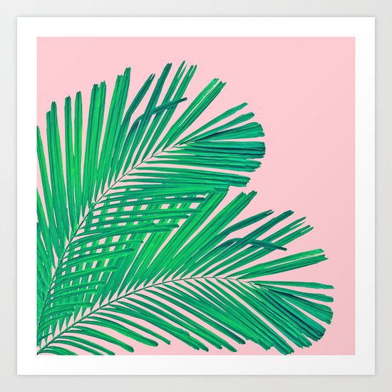 Palm leaf Art Print