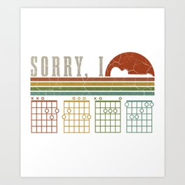 Sorry I-DGAF, Hidden Message Guitar Chords, Sarcastic Quote for Guitar Players Shirt Art Print | Guitarchordsnotes, Graphicdesign, Sorryidgaf, Guitarchords, Guitargifts, Guitarlovers, Guitargiftidea, Dadguitarplayer, Guitarplayers, Funnyquote 