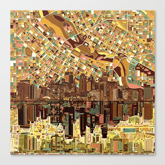 minneapolis city skyline Canvas Print