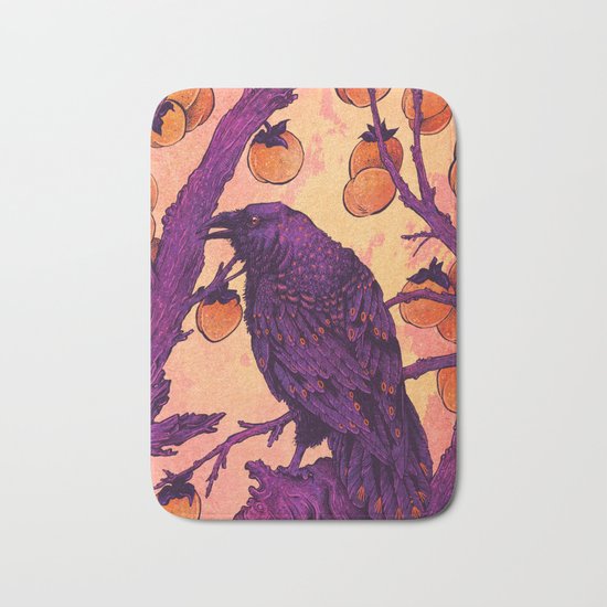 Raven and Persimmons Bath Mat